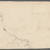 Gilchrist, H. H., Whitman at Timber Creek. Original pen drawing. Signed, dated "summer of 1878." Portrait sketch on verso.