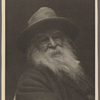 Phototype portrait of Walt Whitman, signed, dated 1887. 