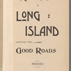 Servoss' sectional road map of Long Island
