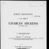 Eckel, John C. The first editions of the writings of Charles Dickens. Holograph for the first edition, 1913