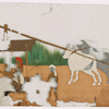4 men and 2 oxen working in the fields