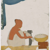 Seated female fishmonger (the top of her sari is not painted)