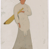 Male servant with straw broom