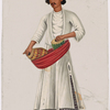 Musician with percussion instruments supported in red belt