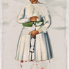 Man in white clothes, red pants and green belt