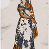 Woman in blue sari