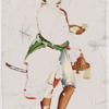 Man in white dhoti with green belt and red hat