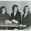 Mary Maggi, Carol Burnett, and Dixie Marquis planning for the Rehearsal Club Talent Show