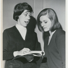 Carol Burnett and Dixie Marquis planning for the Rehearsal Club Talent Show