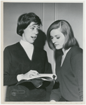 Carol Burnett and Dixie Marquis planning for the Rehearsal Club Talent Show