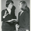 Carol Burnett and Dixie Marquis planning for the Rehearsal Club Talent Show