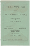 Playbill for the Rehearsal Club Revue at Carl Fischer Concert Hall