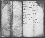 Cricket on the hearth, The. Ms. notebook of the parts of several of the characters, with cues, etc. in various hands, probably those of the actors, with ms. corrections and additions by Dickens