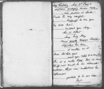 Cricket on the hearth, The. Ms. notebook of the parts of several of the characters, with cues, etc. in various hands, probably those of the actors, with ms. corrections and additions by Dickens