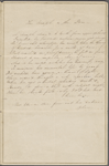 "The Seraph & the Dove." Holograph poem. Unsigned, undated