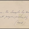 "The Seraph & the Dove." Holograph poem. Unsigned, undated