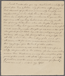 Dike, Mrs, letter (incomplete) to. [n.d.] Copy in hand of the recipient.