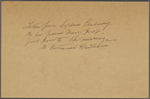 An Irrepressible Critique [of Mr Farrer, painter]. Holograph, undated.