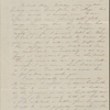 Mann, Mary Peabody, ALS to. Postscript by Nathaniel Hawthorne. Nov. 7, 1843.