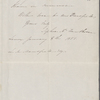 Mansfield, L. W., ALS to. Jan. 8, 1851.
