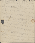 Peabody, Elizabeth P[almer, sister], ALS to. Feb. 16, 1827.