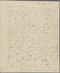 Peabody, Elizabeth P[almer, sister], ALS to. May 22, 1831.