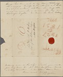 Peabody, Elizabeth P[almer, sister], ALS to. May 22, 1831.