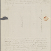 Peabody, E[lizabeth] P[almer, sister], ALS to. [fall 1832?].