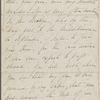 Bridge, C[harlotte] M[arshall], ALS, to SAPH. Jul. 1, [1846?]