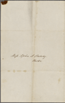 Hawthorne, E[lizabeth] M[anning], ALS to SAPH. May 23, 1842.