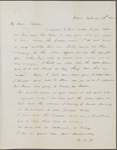 H[awthorne], M[aria] L[ouisa], ALS to SAPH. Sep. 29, 1845.