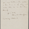 Longfellow, Henry W[adsworth], ALS to NH. Oct. 5, [n.y.].