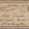 Doyle, Peter, APCS to. Mar. 26, [1875].