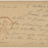 Doyle, Peter, APCS to. Jun. 10, [1874].