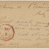 Doyle, Peter, APCS to. Jul. 3, [1874].