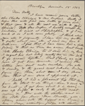 O'Connor, Ellen M., ALS to. Nov. 15, 1863.