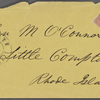 O'Connor, Ellen M., ALS to. Sep. 11, 1864.