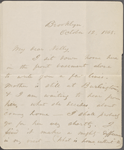 O'Connor, Ellen M., ALS to. Oct. 12, 1865.