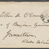 O'Connor, Ellen M., ALS to. Sep. 21, 1867.
