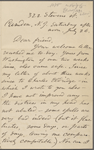 O'Connor, Ellen M., ALS to. Jul. 26, [1873].