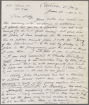 O'Connor, Ellen M., ALS to. Jun. 10, 1874.