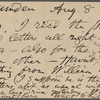 O'Connor, Ellen M., APCS to. Aug. 8, 1887.
