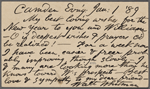 O'Connor, Ellen M., APCS to. Jan. 1, 1889.