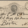 O'Connor, Ellen M., APCS to. Nov. 7, 1889.