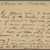 O'Connor, Ellen M., APCS to. May 6-7, [1874].