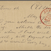 O'Connor, Ellen M., APCS to. May 29, [1874].