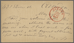O'Connor, Ellen M., APCS to. May 29, [1874].