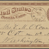 O'Connor, Ellen M., APCS to. May 29, [1874].