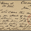 O'Connor, Ellen M., APCS to. Jan. 11, [1875].