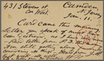 O'Connor, Ellen M., APCS to. Jan. 11, [1875].